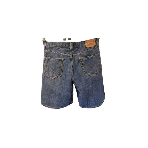 Levi's Men's Size 36 Waist 550 Jean Shorts Dark Wash Denim Shorts Classic Casual - Picture 3 of 5